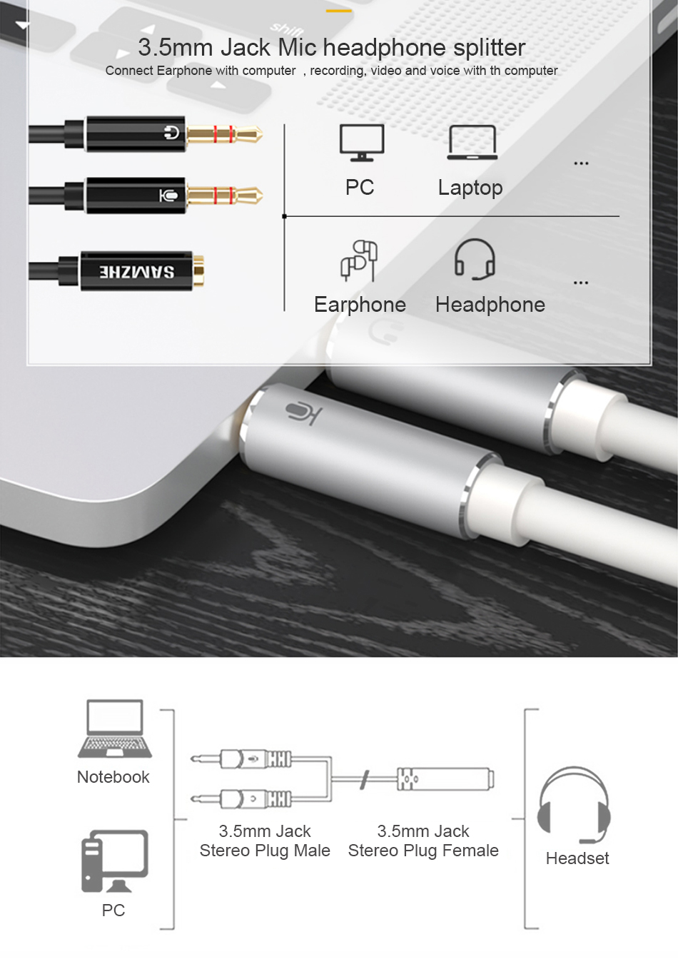 SAMZHE-Earphone-Splitter-35mm-Jack-Stereo-Audio-Cable-Adapter-Male-to-2-Female-Y-splitter-Earphone-E-1760507-3