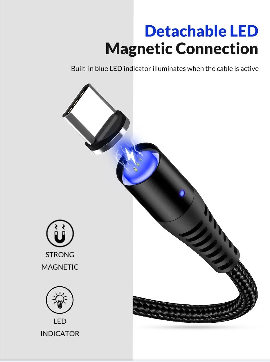 TOPK-3A-Micro-USB-Type-C-Circular-Magnetic-LED-Idicator-Light-Fast-Charging-Data-Cable-For-HUAWEI-P3-1545717-3