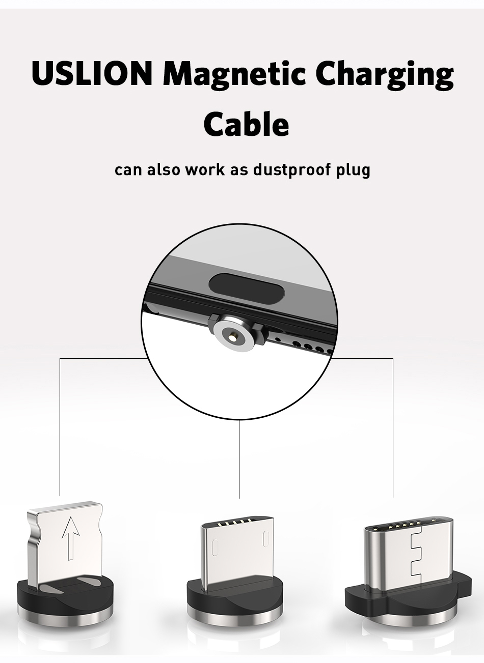 USLION-3-in-1-Magnetic-LED-Micro-USB-Type-C-Braided-Fast-Charging-Data-Cable-for-Samsung-Galaxy-S21--1853159-2