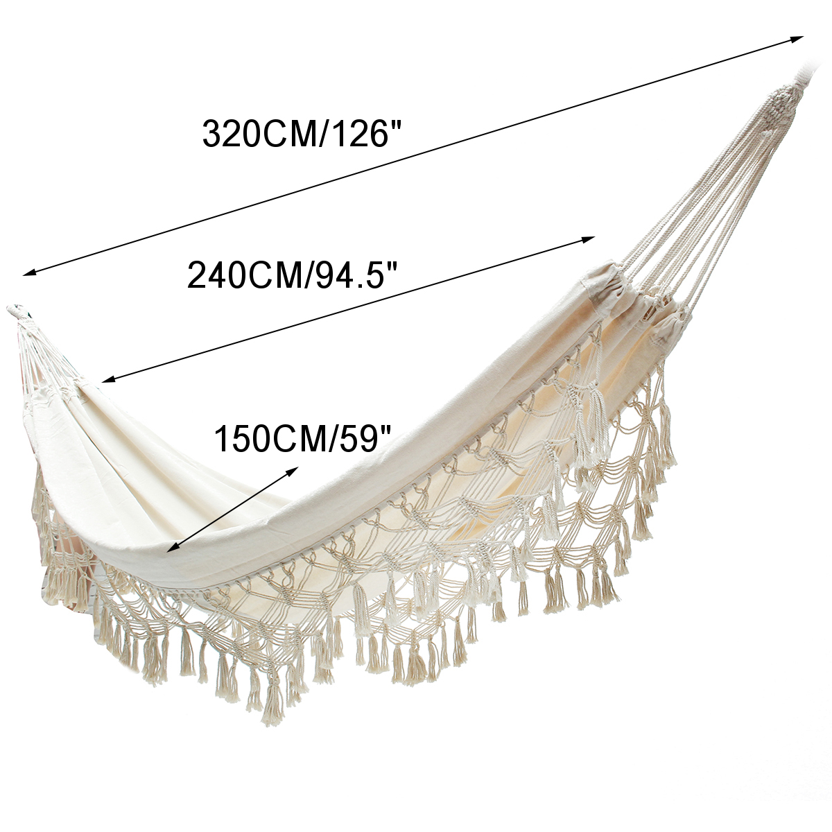 240x150CM-Large-Double-Cotton-Hammock-Fringe-Swing-Beach-Yard-Hanging-Chair-Bed-1244550-2