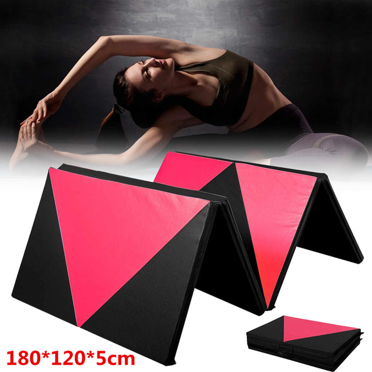 70x47x197inch-Foldable-Gymnastic-Mat-Gym-Exercise-Yoga-Pad-Tumbling-Fitness-Panel-1245274-1