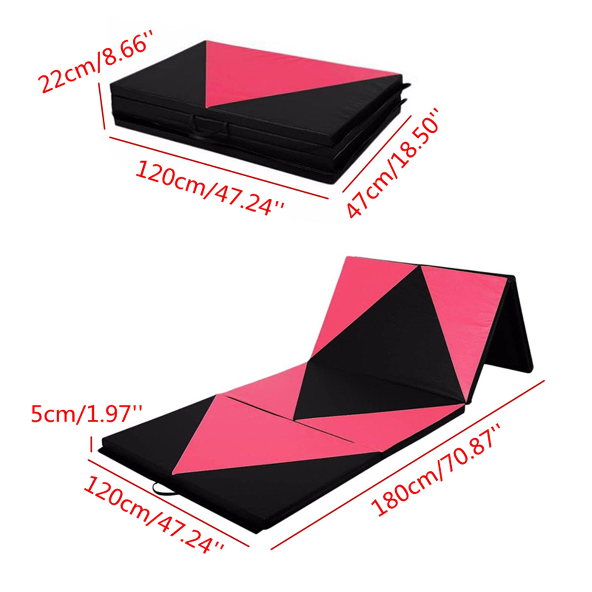 70x47x197inch-Foldable-Gymnastic-Mat-Gym-Exercise-Yoga-Pad-Tumbling-Fitness-Panel-1245274-2