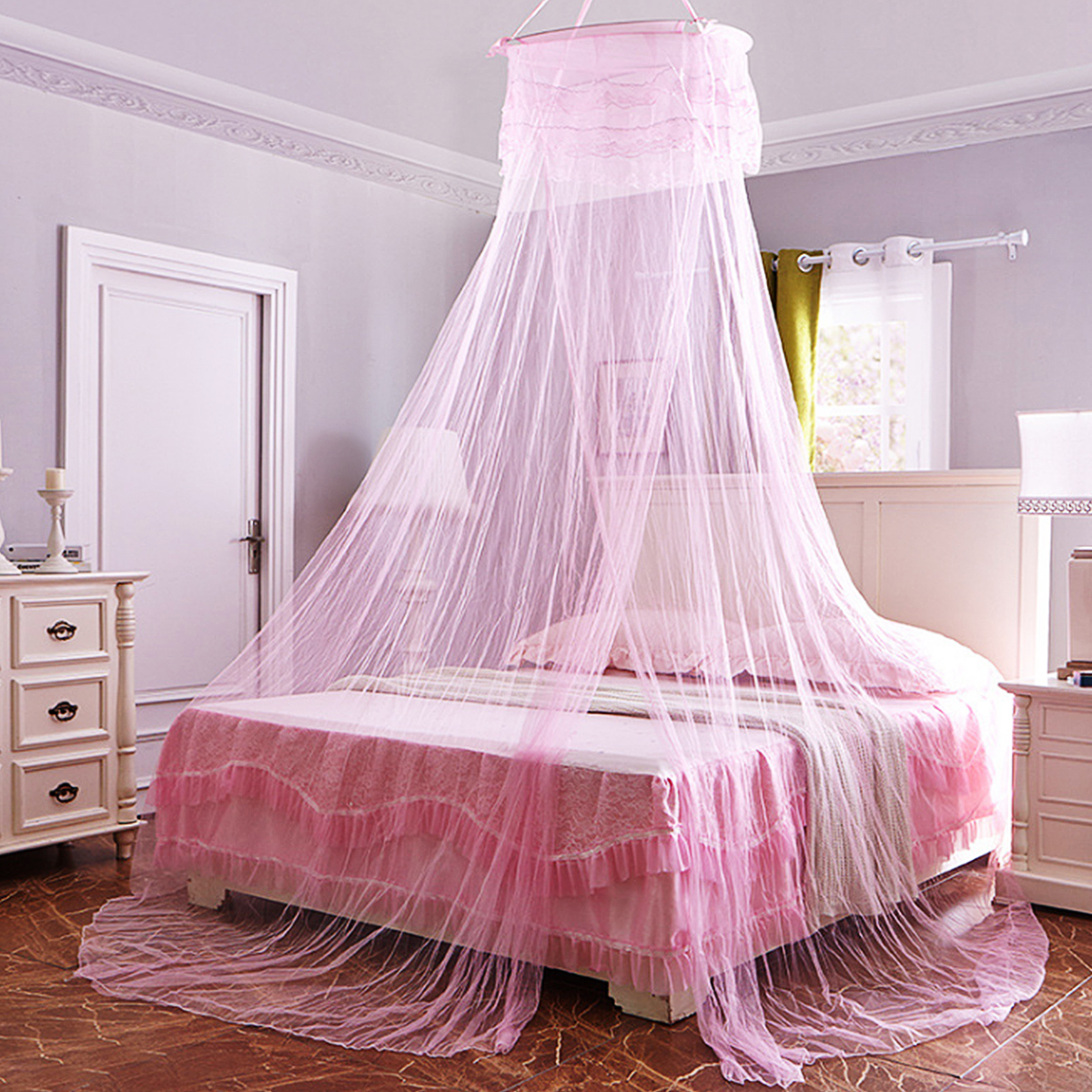 Anti-Mosquito-Round-Ceiling-Mosquito-Net-Dense-And-High-Polyester-Mesh-No-Installation-Mosquito-Net-1866033-9