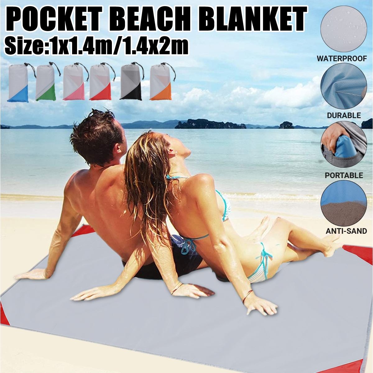 Waterproof-Beach-Blanket-Picnic-Mat-Folding-Sand-proof-Ground-Mat-Mattress-Camping-Sleeping-Pad-1838704-1