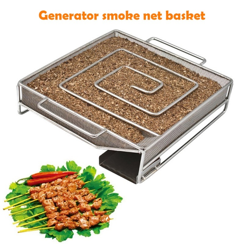 15x15x4cm-Stainless-Steel-BBQ-Grill-Camping-Picnic-Square-Cold-Smoke-Generator-Cooking-Stove-1657028-3