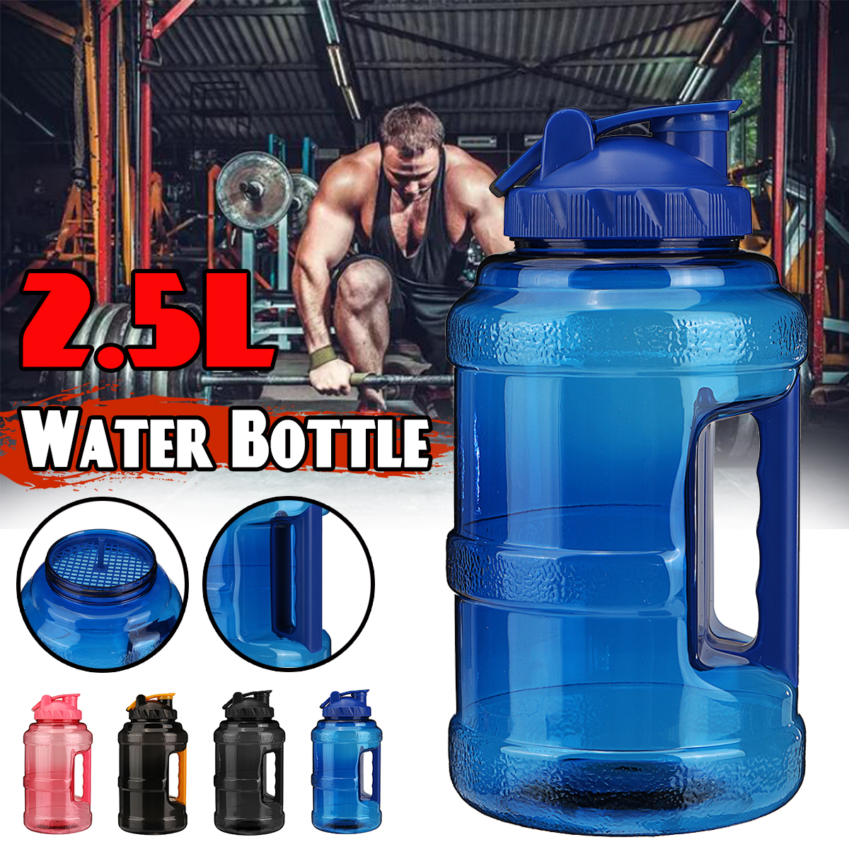 25L-Large-Capacity-Sports-Water-Bottle-with-Handle-PET-Portable-Bucket-Cup-Outdoor-Sports-Fitness-Cu-1898505-1