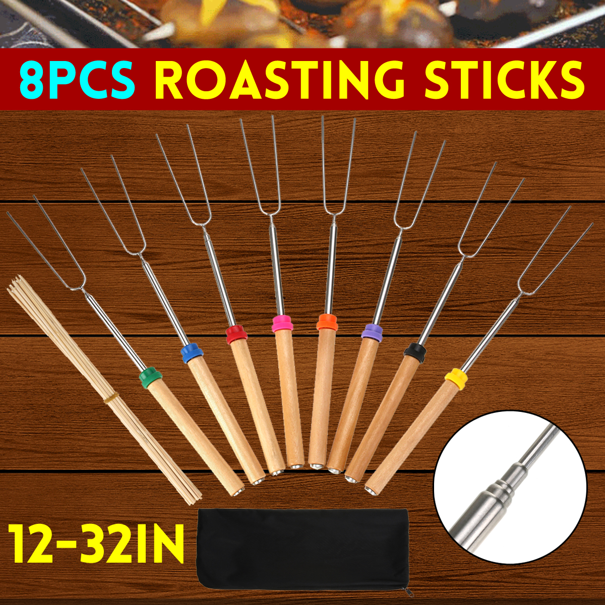 8PCS-Roasting-Sticks-Telescoping-12quot-32quot-Smore-Sticks-Skewers-Set-with-Wooden-Handle-for-BBQ-H-1781134-1