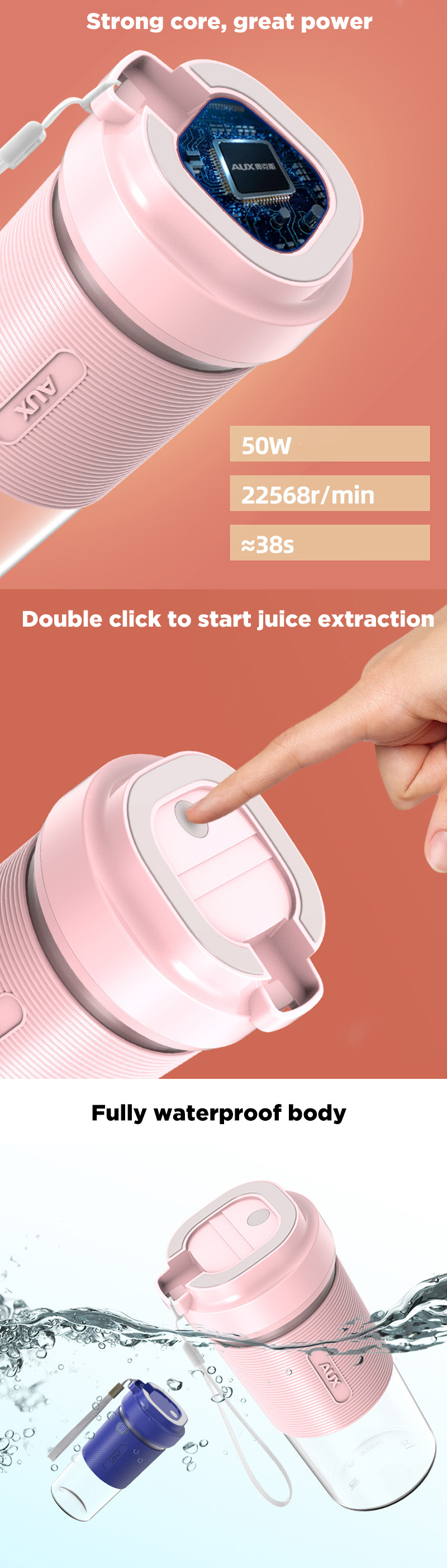 AUX-HX-BL98-50W-300ml-Fruit-Juicer-Bottle-Portable-DIY-USB-Juicing-Extracter-Cup-Outdoor-Travel-1542851-2