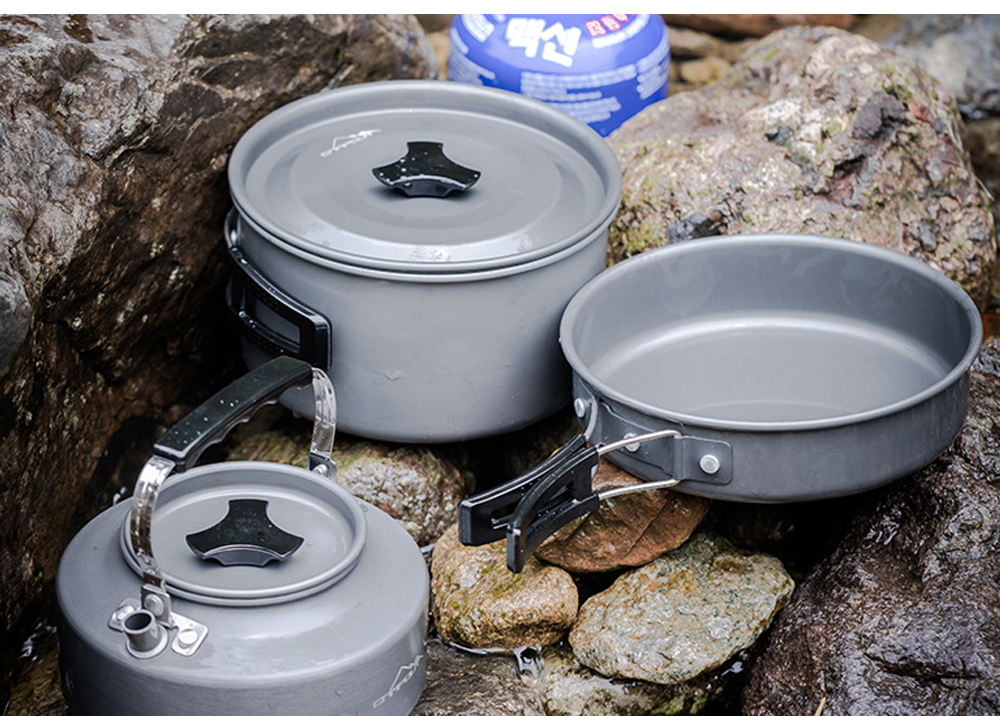 CAMPOUT-1-3-People-Frying-Pan-Non-Stick-Folding-Aluminum-Alloy-Plate-Dish-Outdoor-Camping-Picnic-Tab-1816986-2