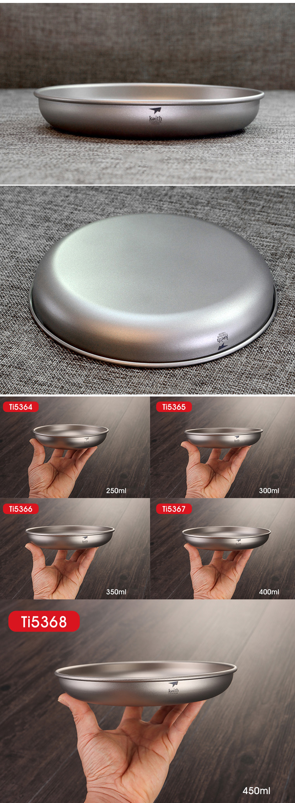 Keith-250300400450ML-Titanium-Plates-Tableware-Dishes-Ultralight-Portable-Outdoor-Camping-Picnic-Tra-1843629-3