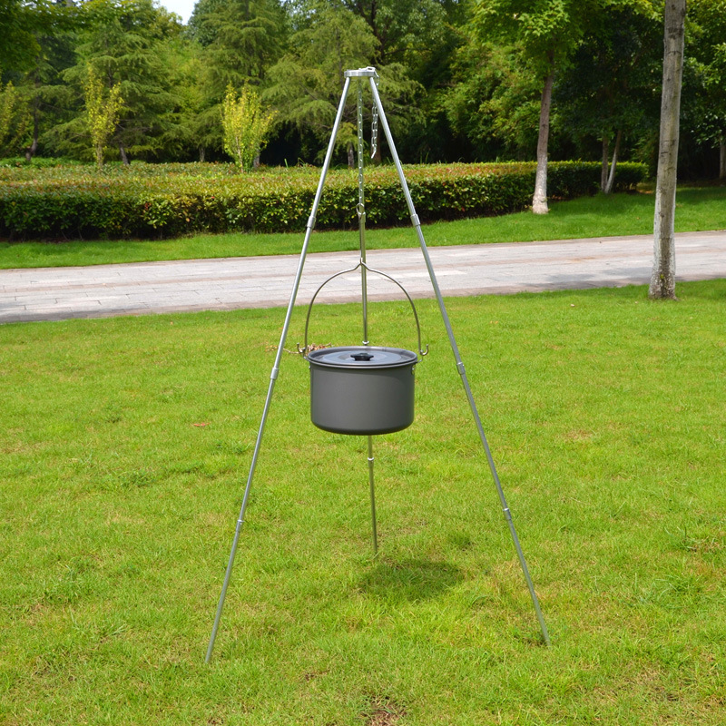 Multifunction-Camping-Bonfire-Tripod-Portable-Hanging-Water-Jugs-Bracket-Detachable-BBQ-Cookware-1353290-2