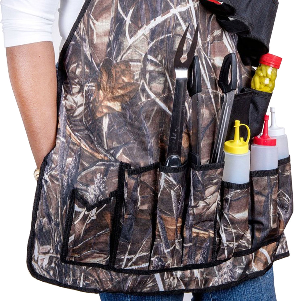 Outdoor-BBQ-Barbecue-Cooking-Waterproof-Aprons-With-Beer-Can-Opener-Belt-Camping-Picnic-1319308-9