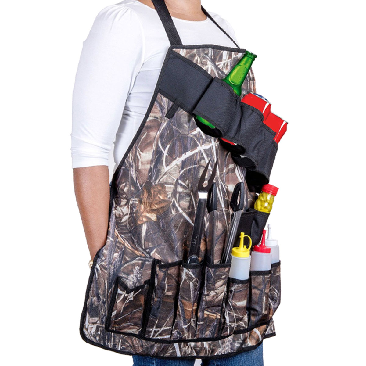 Outdoor-BBQ-Barbecue-Cooking-Waterproof-Aprons-With-Beer-Can-Opener-Belt-Camping-Picnic-1319308-10