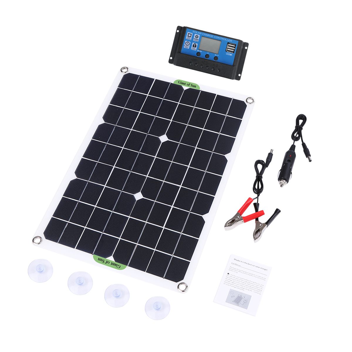 80W-Solar-Panel-Kit-Battery-Charger-Power-Bank-Camping-Travel-Generator-with-Controller-1863638-3