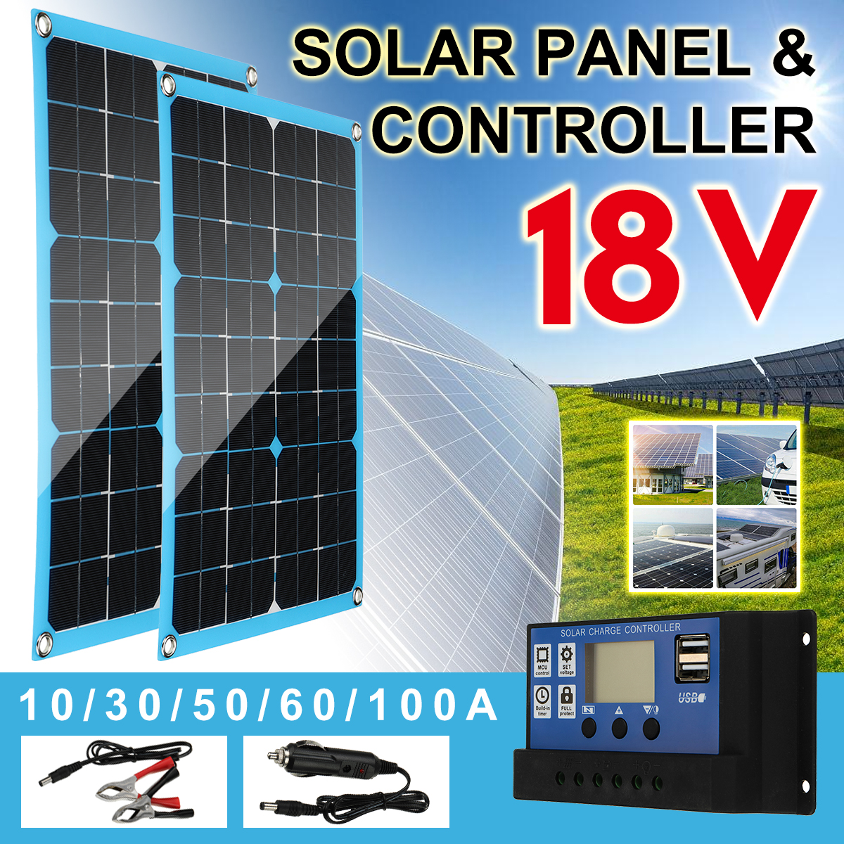 Monocrystalline-Solar-Panel-Power-Inverter-System-DC--USB-Solar-Charger-With-Controller-For-Home-Car-1935359-1
