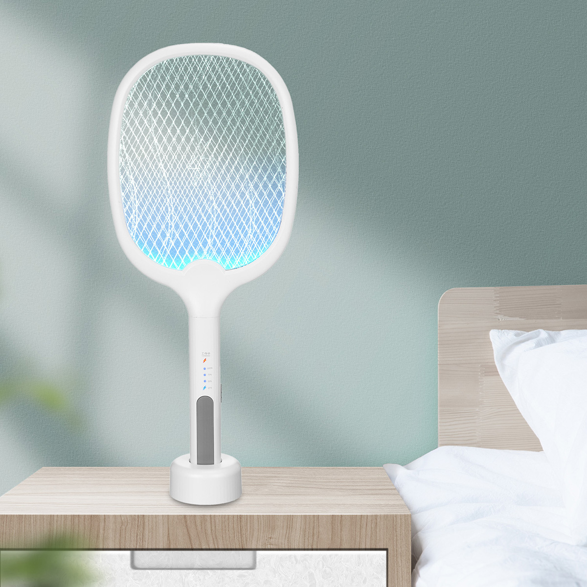 2-In-1-Electronic-Fly-Swatter-Three-Layer-Large-Grid-Intelligent-Electric-Mosquito-Swatter-With-LED--1846971-9