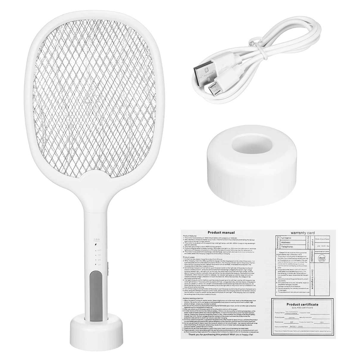 2-In-1-Electronic-Fly-Swatter-Three-Layer-Large-Grid-Intelligent-Electric-Mosquito-Swatter-With-LED--1846971-10