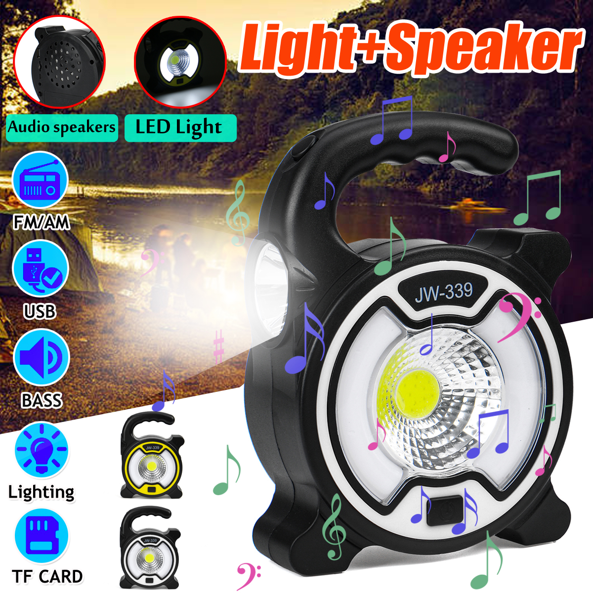 5W-1200mAh-COB-Camping-Light-Mutilfunction-Flood-Light-Bluetooth-Speakers-Outdoor-Working-Light-1653367-1