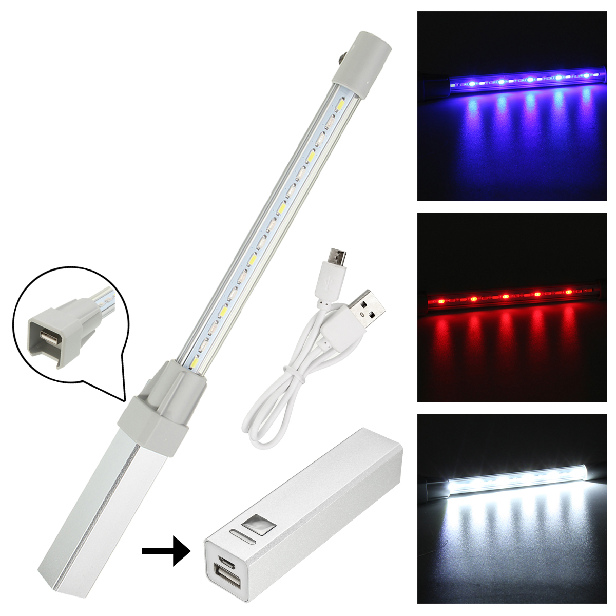 Outdooors-Camping-5V1A-Led-Light-Bar-Tent-Emergency-Warning-Lamp-Color-Change-1121780-1