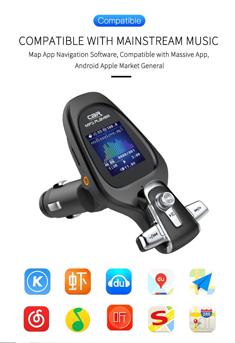 Bakeey-BT28-Car-Charger-LED-Digital-Display-Wireless-Radio-Adapter-HiFi-Music-Play-Car-Kit-With-Mic--1941471-11