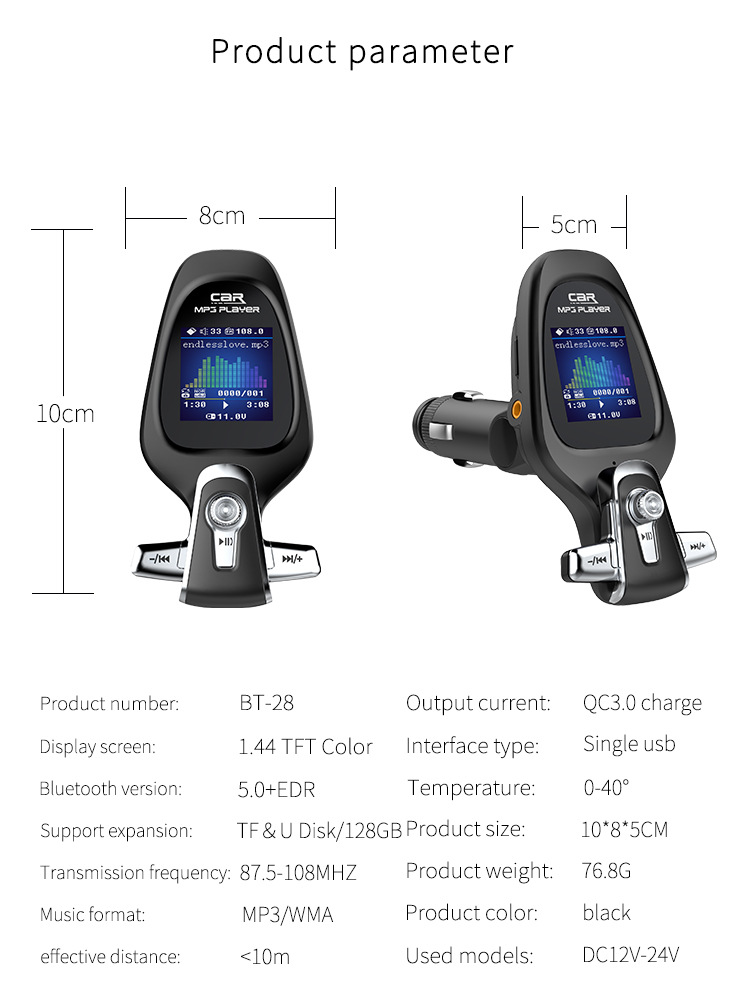 Bakeey-BT28-Car-Charger-LED-Digital-Display-Wireless-Radio-Adapter-HiFi-Music-Play-Car-Kit-With-Mic--1941471-16