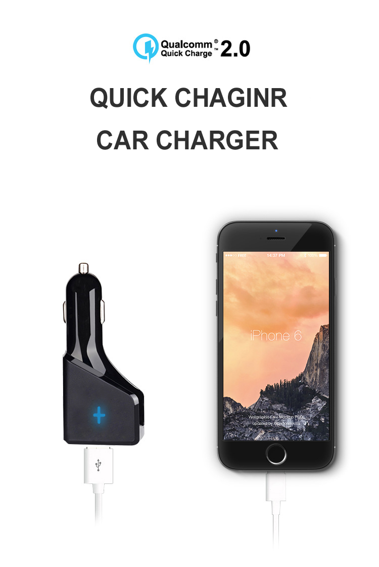 Bakeey-QC20-30W--Multiport-Fast-Charging-Car-Charger-for-iPhone-XS-11-Pro-Huawei-P30-Millet-Mi9-S10--1571299-1