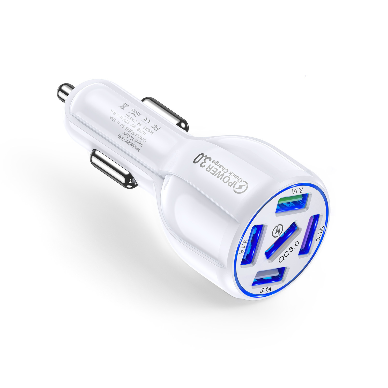 USLION-36W-5-Port-QC30-USB-Car-Charger-Adapter-QC30-Support-AFC-FCP-Fast-Charging-With-Blue-LED-For--1904965-7