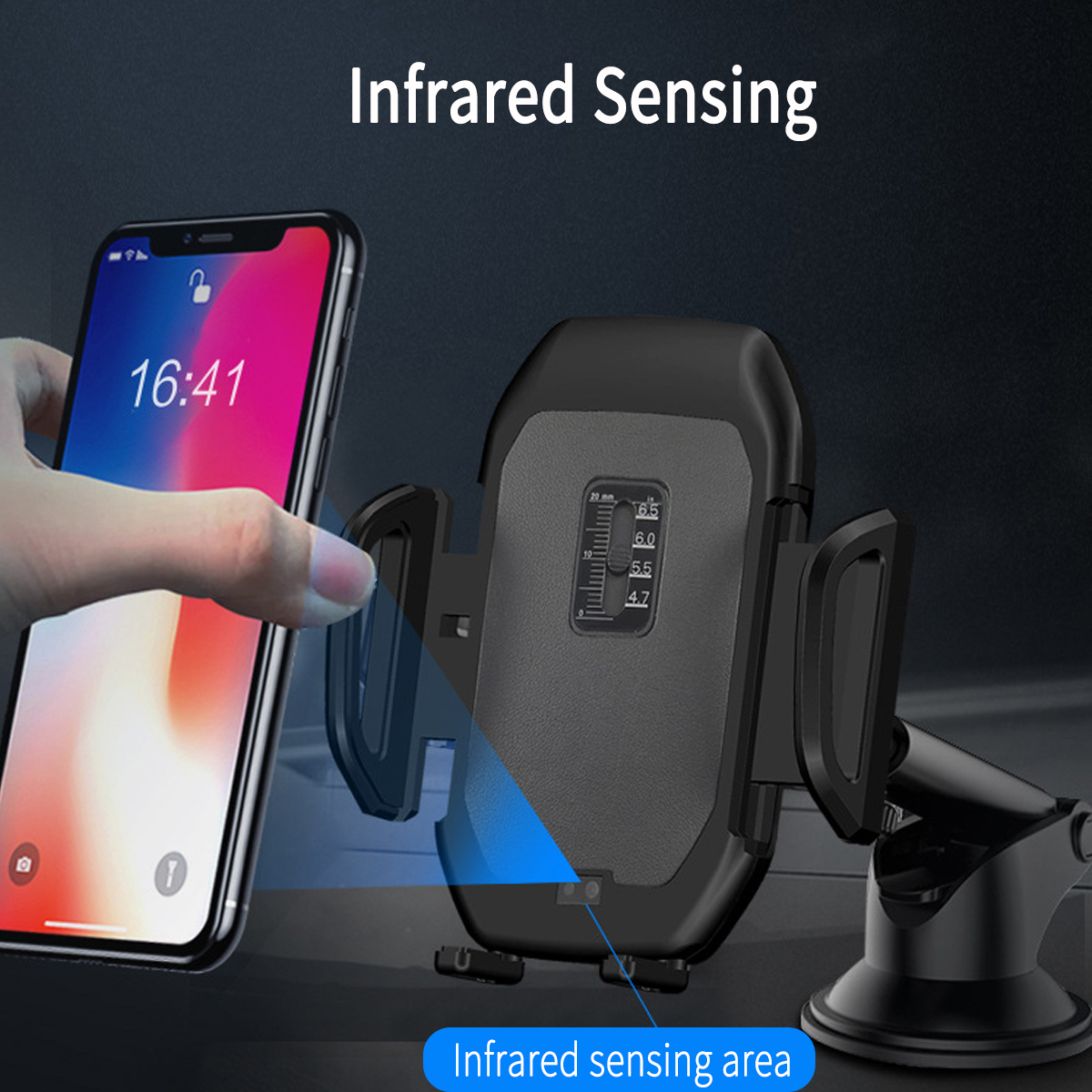 2-In-1-10W-Qi-Wireless-Charger-Fast-Charging-Infrared-Induction-Air-Vent-Dashboard-Car-Phone-Holder--1485080-2