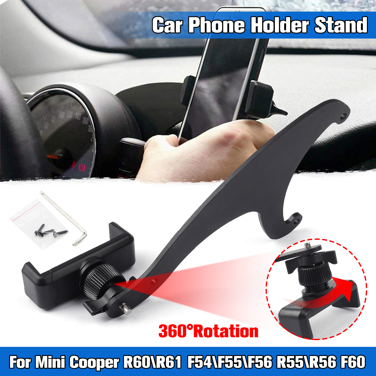 Bakeey-360deg-Rotation-Car-Phone-Mount-Cradle-Holder-Stand-for-Mini-Cooper-R60R61-R55R56-F60-1637156-1