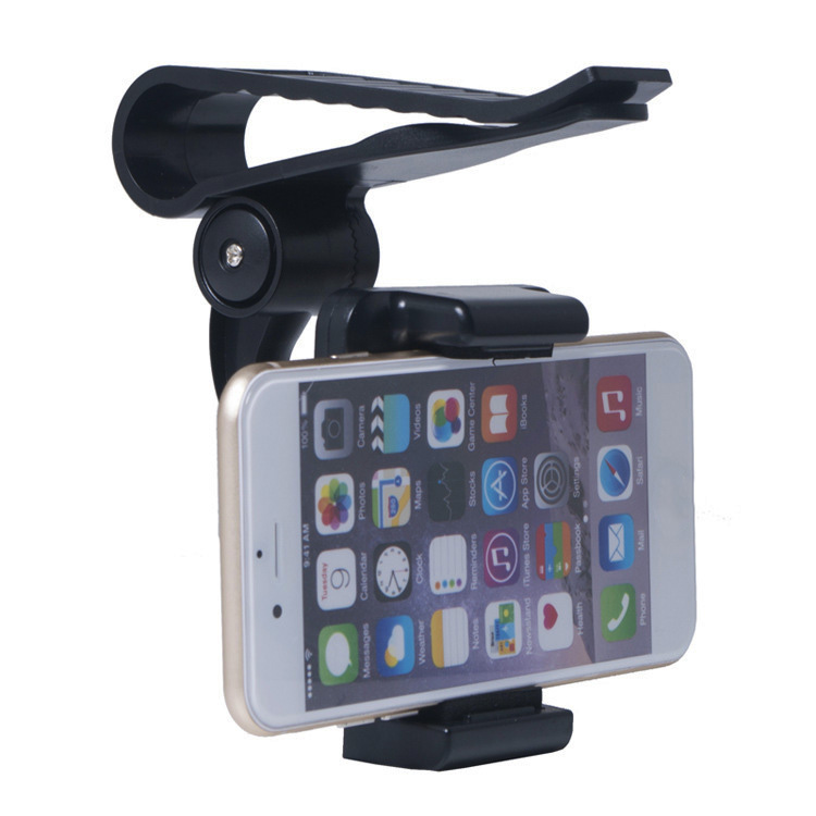 Bakeey-Universal-360deg-Rotating-Car-Sun-Visor-Phone-Mount-Holder-Stand-for-iPhone-Mobile-Phone-GPS--1782790-3