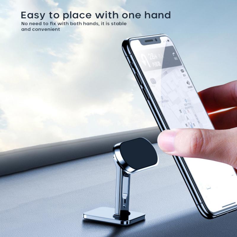 Bakeey-Universal-360deg-Rotation-Magnetic-Car-Dashboard-Mobile-Phone-Holder-Stand-Bracket-with-Cable-1898180-6