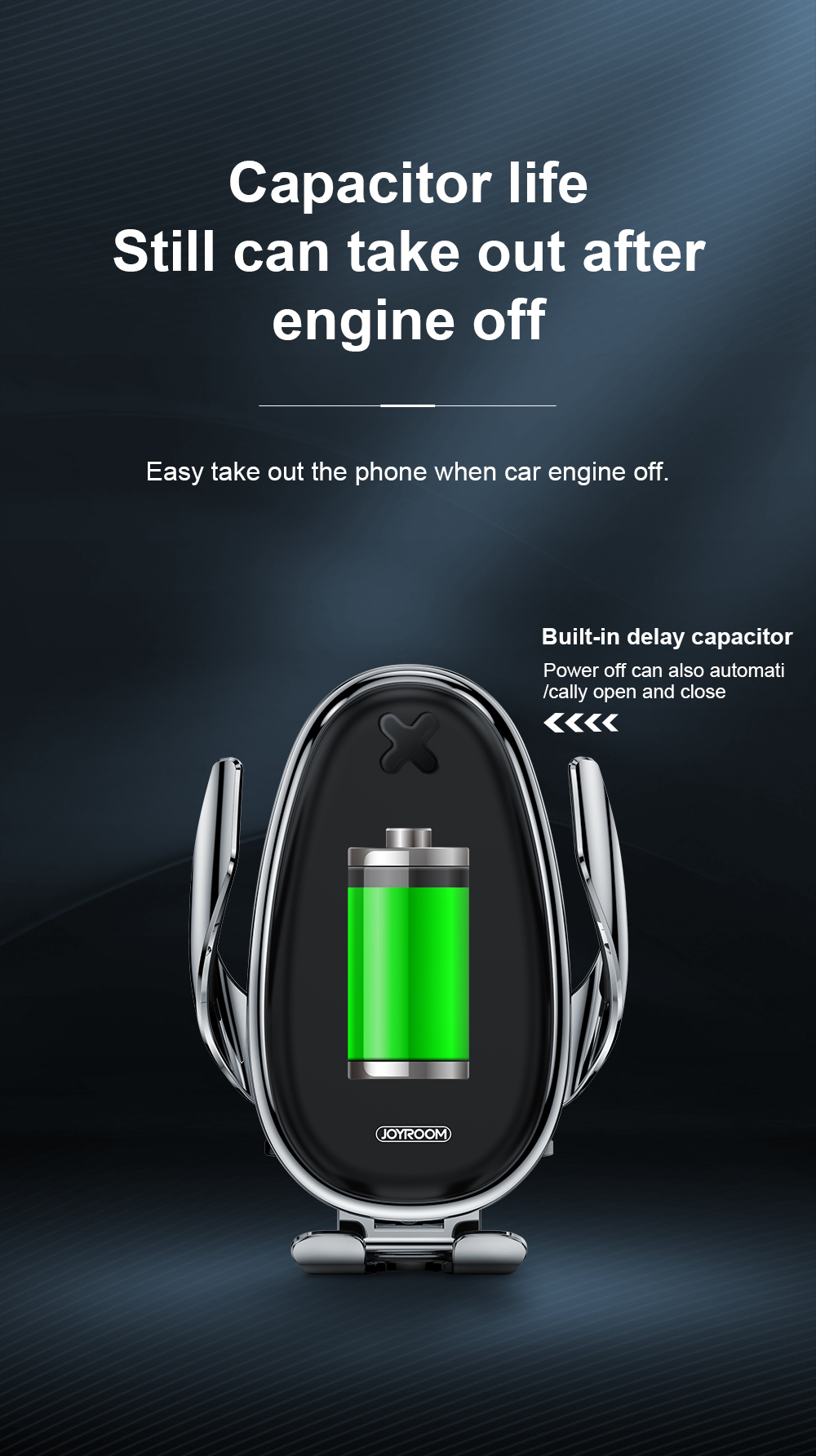 Joyroom-15W-Qi-Wireless-Charger-Infrared-Smart-Sensor-Air-Vent-Dashboard-Car-Phone-Holder-Car-Mount--1611189-8