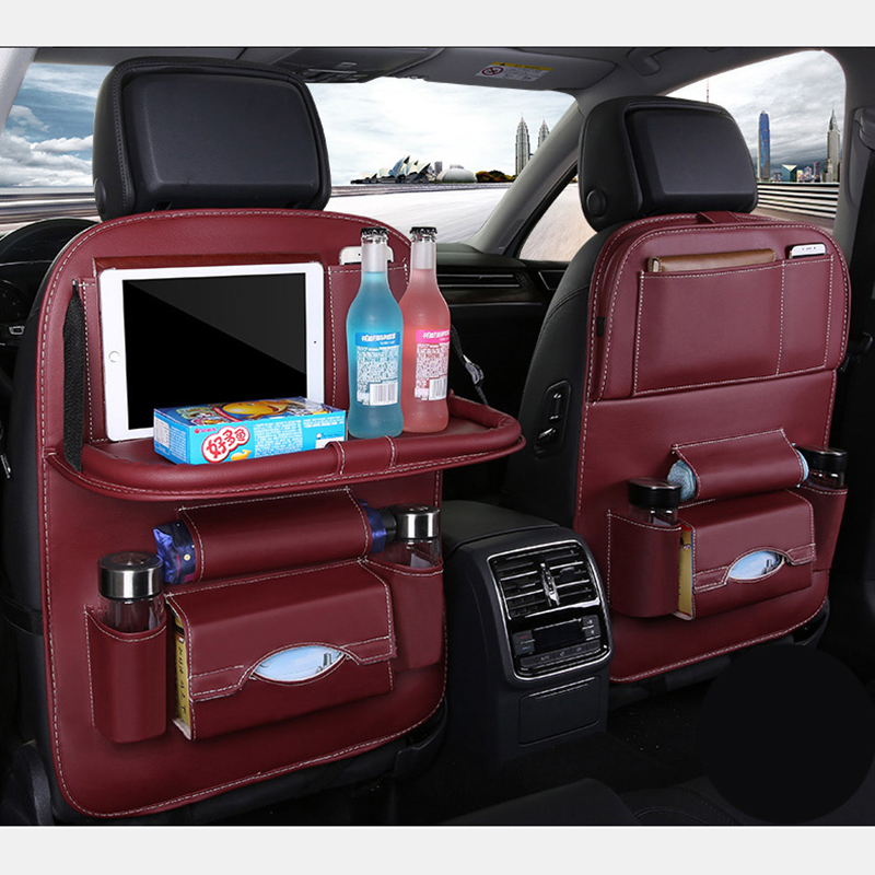 Multi-Function-Leather-Car-Seat-Hanging-Bag-with-Phone-Tablet-Storage-Pocket-Travel-Folding-Dining-T-1740340-7