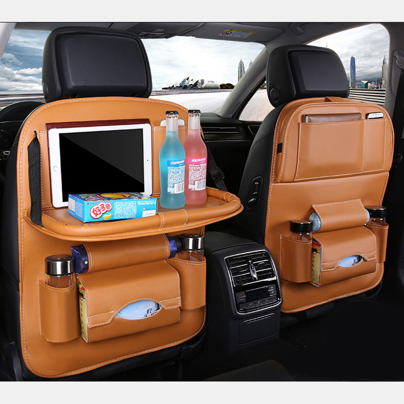 Multi-Function-Leather-Car-Seat-Hanging-Bag-with-Phone-Tablet-Storage-Pocket-Travel-Folding-Dining-T-1740340-8