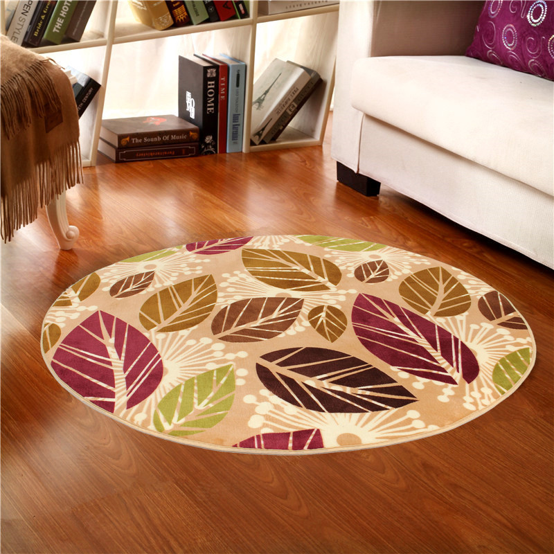 80x80cm-Coral-Velvet-Bathroom-Absorbent-Carpet-Anti-Slip-Door-Sill-Round-Mat-Rug-1032428-9