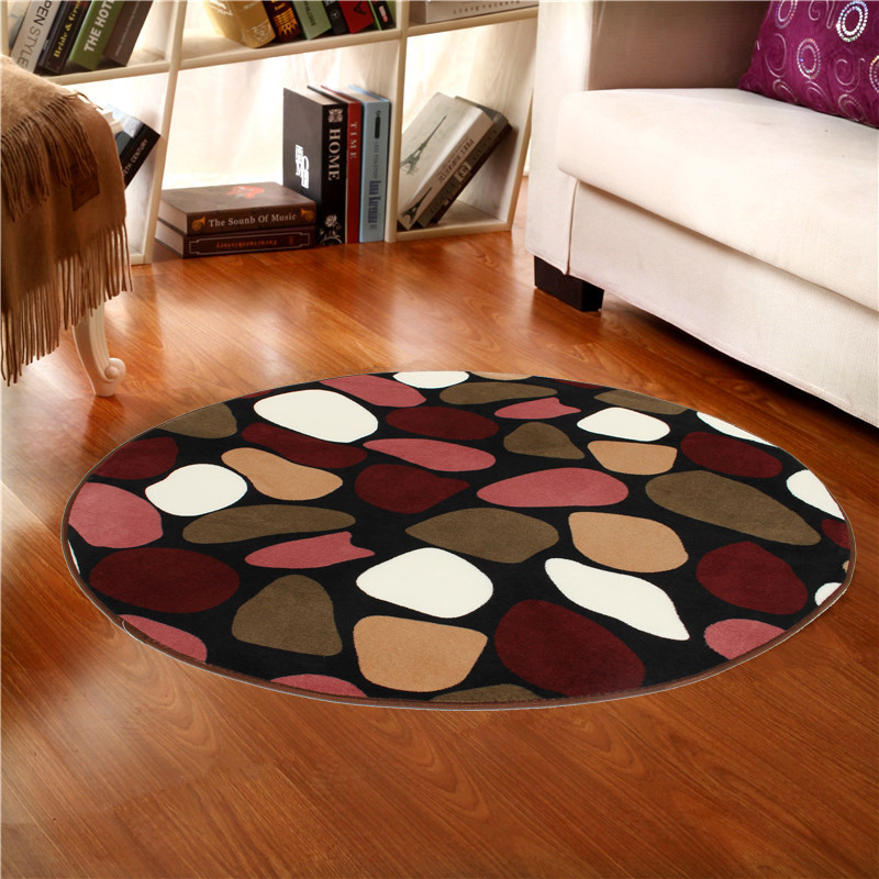 80x80cm-Coral-Velvet-Bathroom-Absorbent-Carpet-Anti-Slip-Door-Sill-Round-Mat-Rug-1032428-10