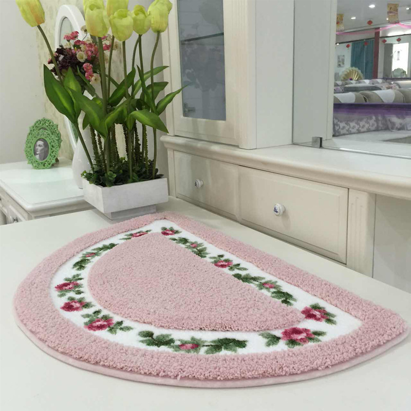 European-style-Flower-Rugs-Garden-And-Rustic-Semicircle-Non-slip-Absorbent-Pad-Doormat-1237679-3