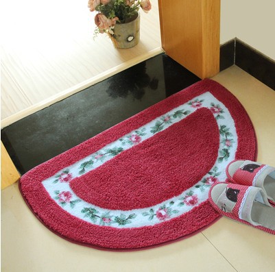 European-style-Flower-Rugs-Garden-And-Rustic-Semicircle-Non-slip-Absorbent-Pad-Doormat-1237679-4