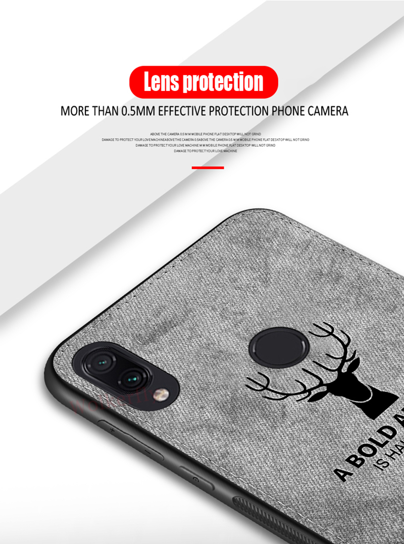 BAKEEY-Deer-Shockproof-Anti-Scratch-ClothTPU-Protective-Case-For-Xiaomi-Redmi-7--Redmi-Y3-Non-origin-1454415-8