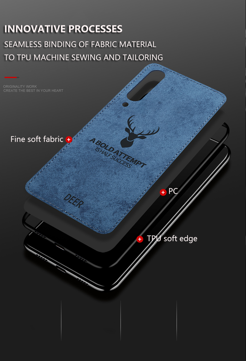 BAKEEY-Deer-Shockproof-ClothTPU-Protective-Case-For-Xiaomi-Mi9--Xiaomi-Mi-9-Transparent-Edition-Non--1436500-2