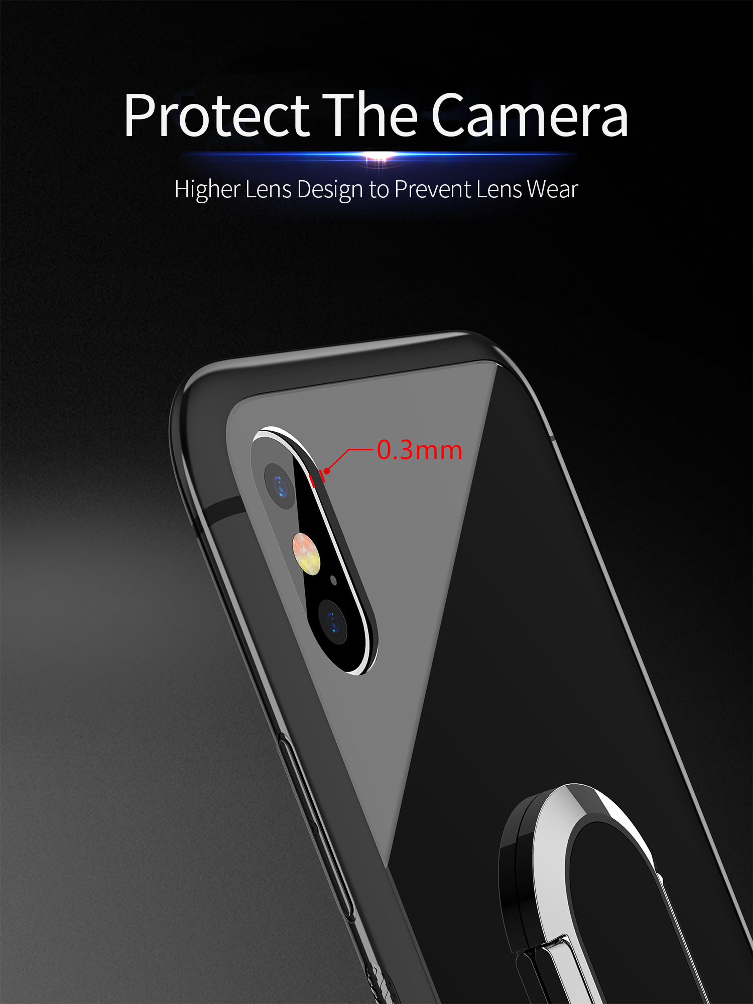 Bakeey-360deg-Rotation-Ring-Kickstand-Magnetic-Glass-Protective-Case-for-iPhone-X-1320685-9