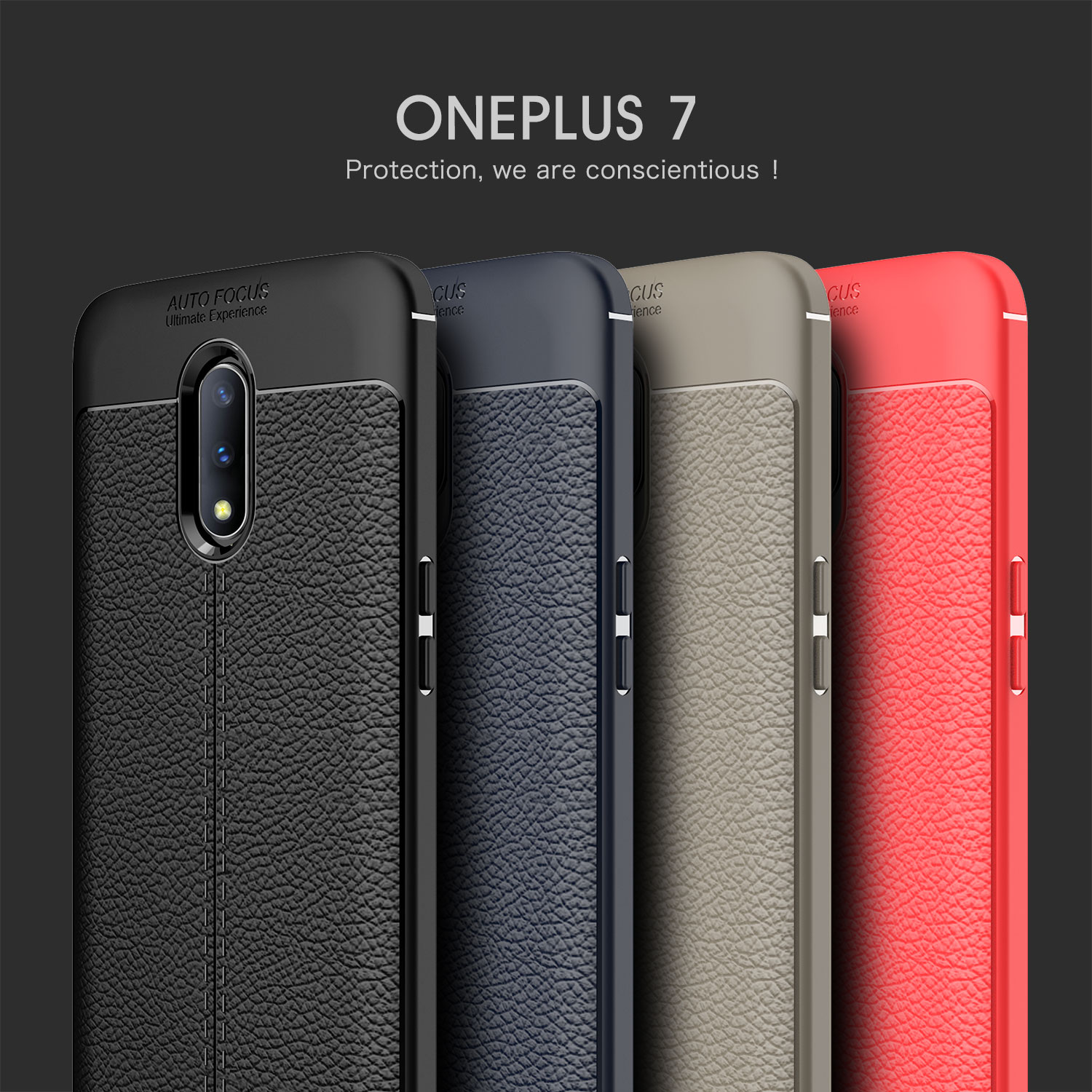 Bakeey-Anti-Fingerprint-Soft-Litchi-Texture-Silicone-Protective-Case-For-OnePlus-7-1500128-1