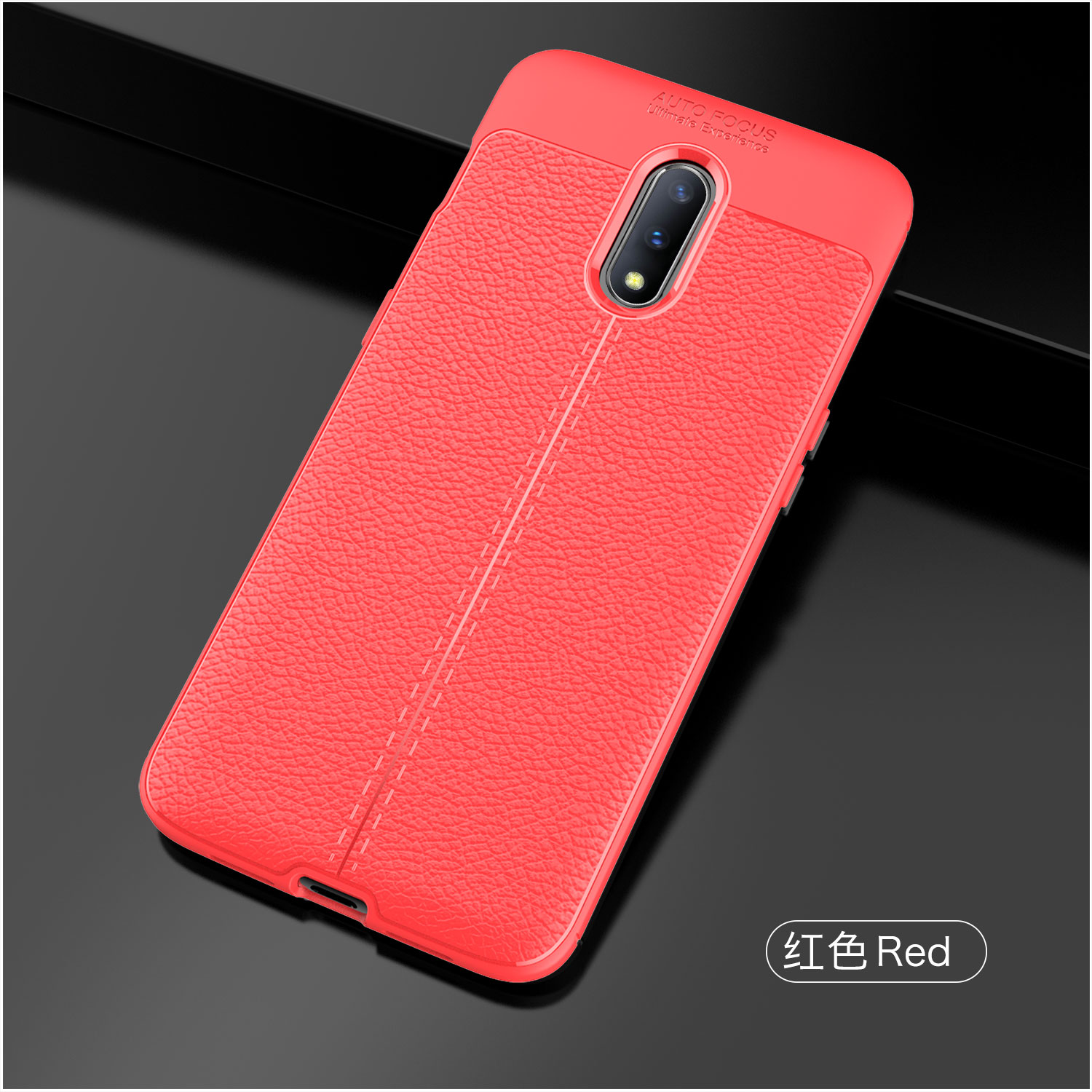 Bakeey-Anti-Fingerprint-Soft-Litchi-Texture-Silicone-Protective-Case-For-OnePlus-7-1500128-12