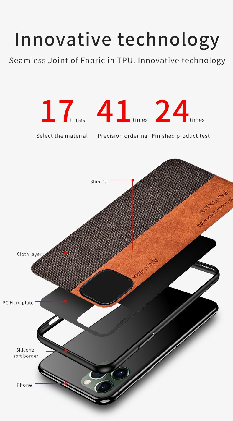 Bakeey-Anti-fingerprint-Retro-Canvas-PU-Leather-Protective-Case-for-iPhone-11-Pro-Max-65-inch-1580792-4