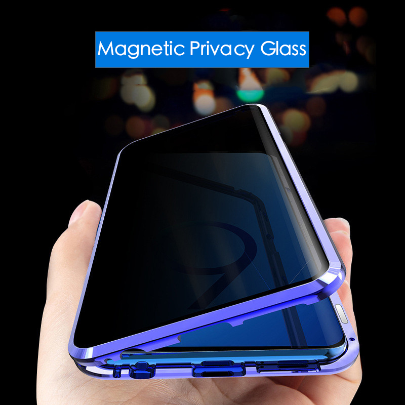 Bakeey-Anti-peeping-Magnetic-Adsorption-Metal-Double-sided-Tempered-Glass-Protective-Case-For-Samsun-1557809-1