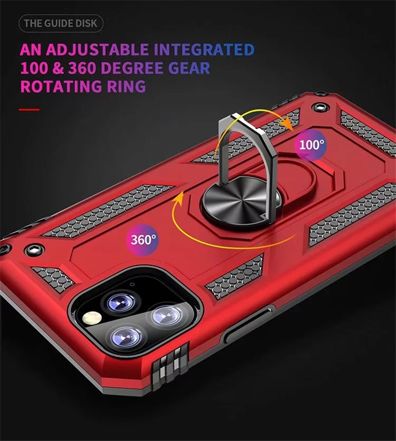 Bakeey-Armor-Magnetic-360-Degree-Rotating-Ring-Holder-PC-Shockproof-Protective-Case-for-iPhone-11-Pr-1639964-3