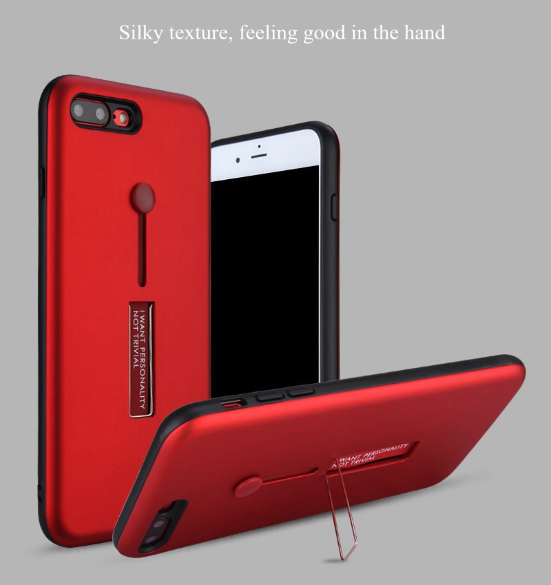 Bakeey-Built-in-Kickstand-Strap-Grip-PC-TPU-Case-For-iPhone-7-Plus8-Plus-1163419-2