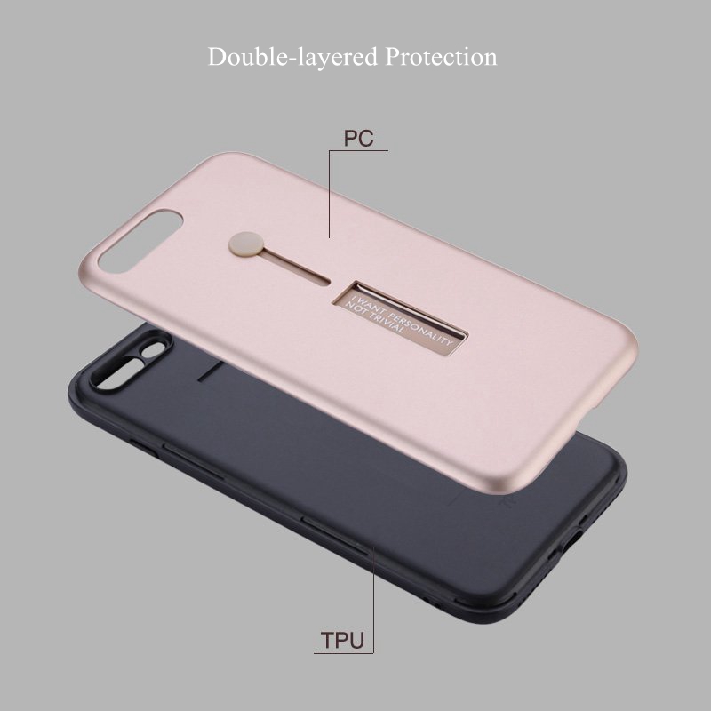 Bakeey-Built-in-Kickstand-Strap-Grip-PC-TPU-Case-For-iPhone-7-Plus8-Plus-1163419-3