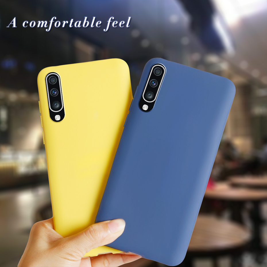 Bakeey-Candy-Color-Anti-Scratch-Soft-TPU-Shockproof--Protective-Case-for-Samsung-Galaxy-A50-2019-1593572-2