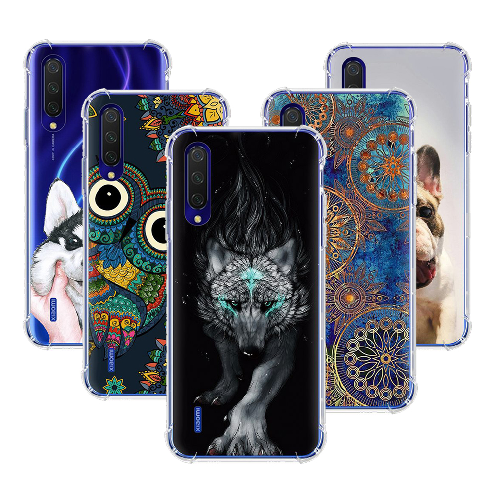 Bakeey-Colorful-Painting-Airbag-Shockproof-Soft-TPU-Protective-Case-for-Xiaomi-Mi-A3--Xiaomi-Mi-CC9e-1582077-1
